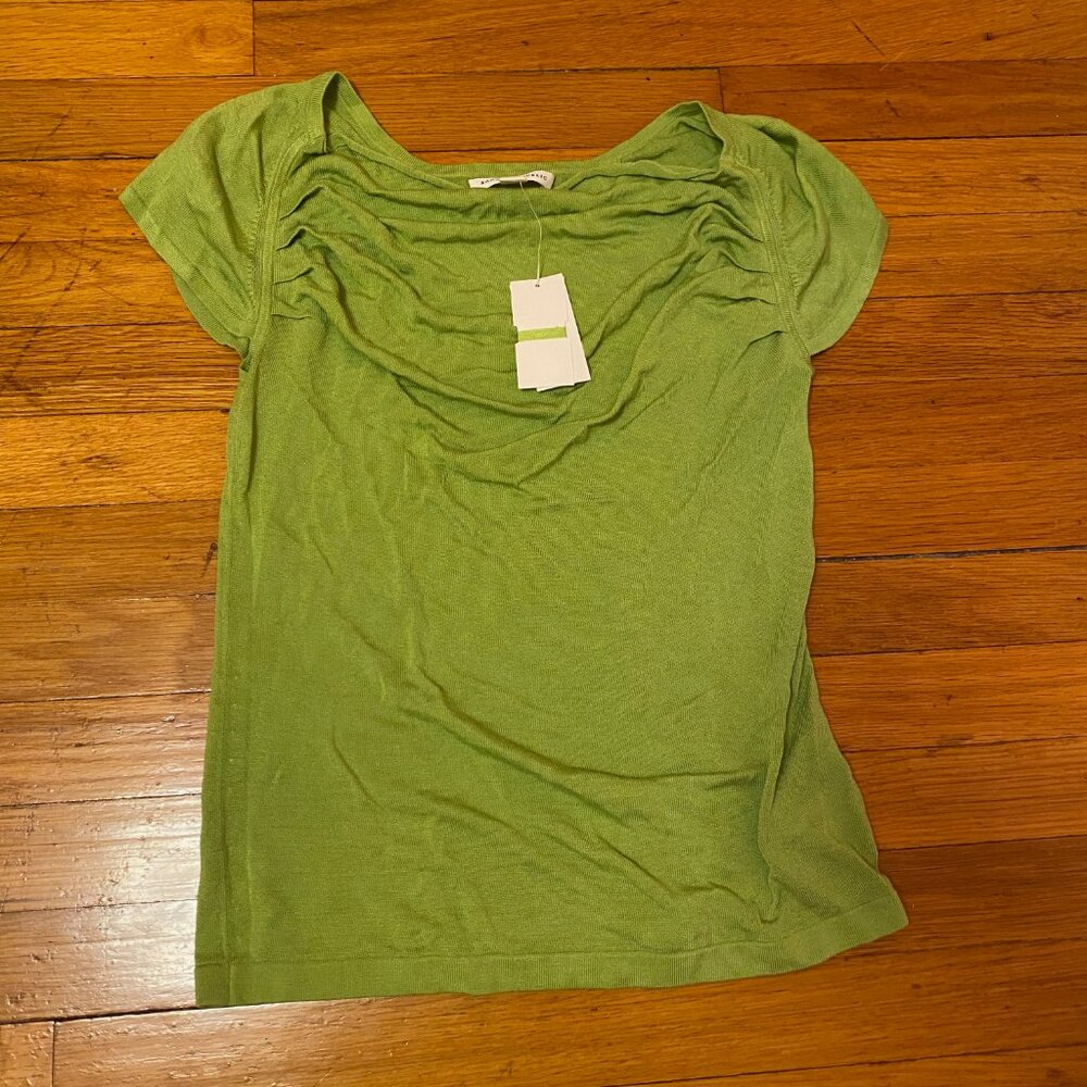 Banana Republic Green Short Sleeve Top New with Tag